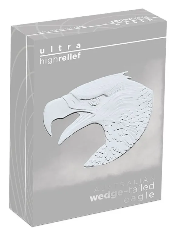 Wedge Tailed Eagle 1 Oz Silber 2022 Ultra High Relief +Box*