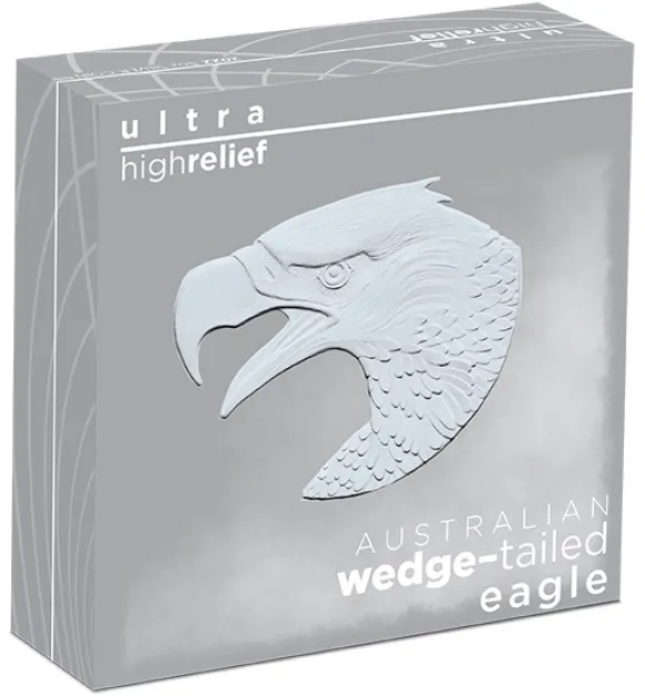 Wedge Tailed Eagle 2022 5 Oz Silber Ultra High Relief Proof + Box +COA*
