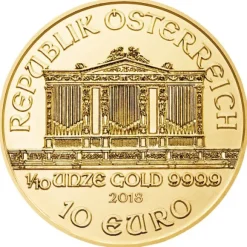 Wiener Philharmoniker 1/10 Oz Gold verschiedene Jahrgänge
