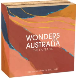 Wonders of Australia Opal - The Outback - 1 Oz Gold Proof 2026 +Box +COA