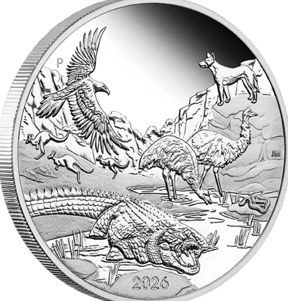 Wonders Of Australia - Outback - 1 Oz Silber Proof + Box + COA