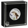 World Money Fair - Kookaburra 1 Unze Silber farbig 2022 +Box +COA*