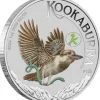 World Money Fair - Kookaburra 1 Unze Silber farbig 2024 im Blister*