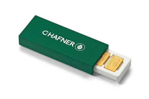 25 x 1g Goldbarren Smart Box - C. Hafner